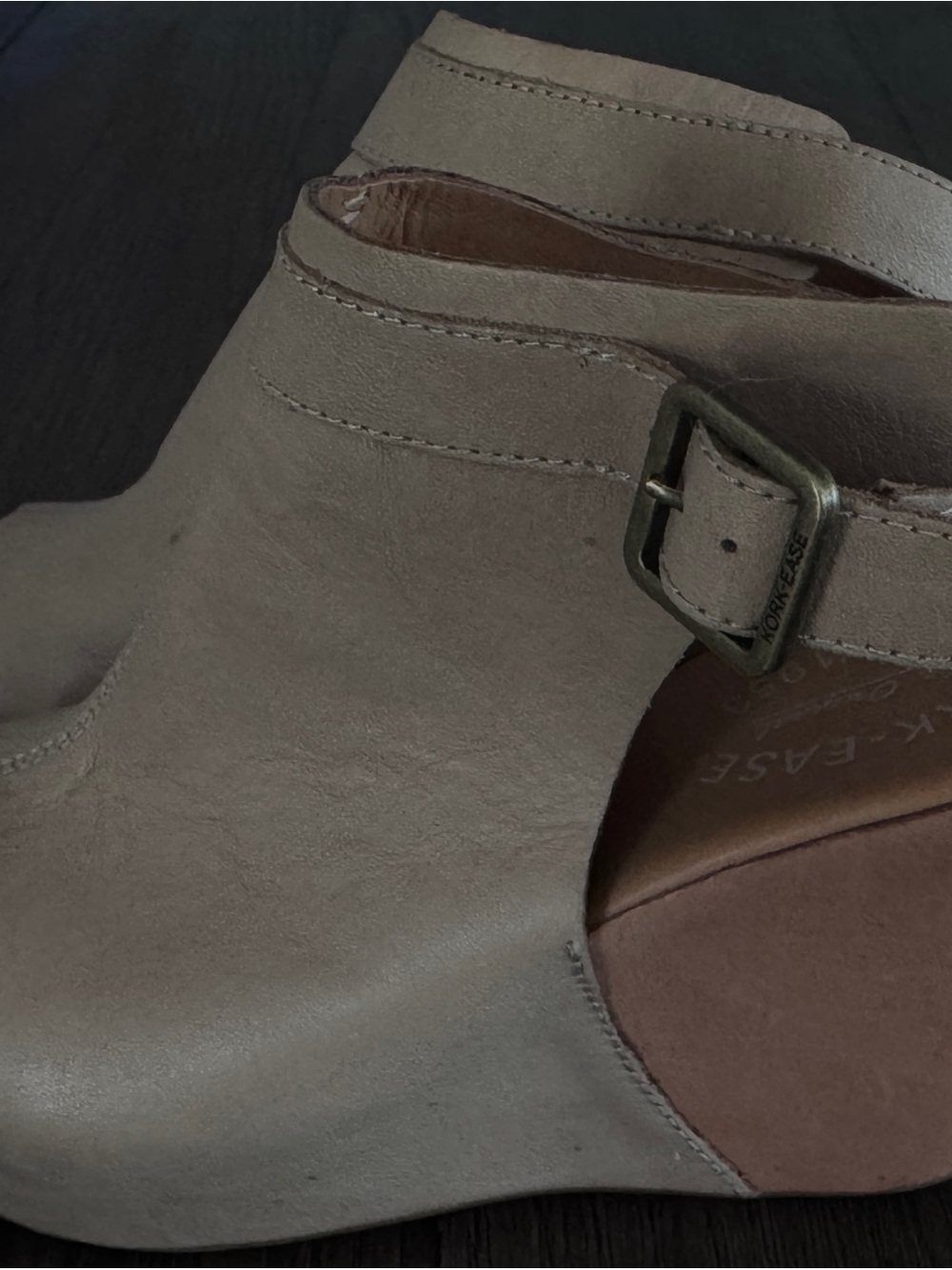 Kork-Ease Two-Toned Suede Wedge Sandals